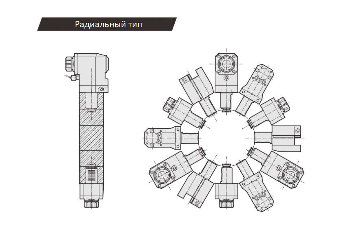 Радиальный тип крепления VDI, BMT