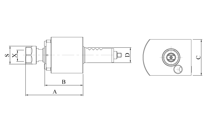 DA16-1809-11 | Приводной аксиальный осевой прямой блок VDI 16 ER11116101-000(DA16180911)